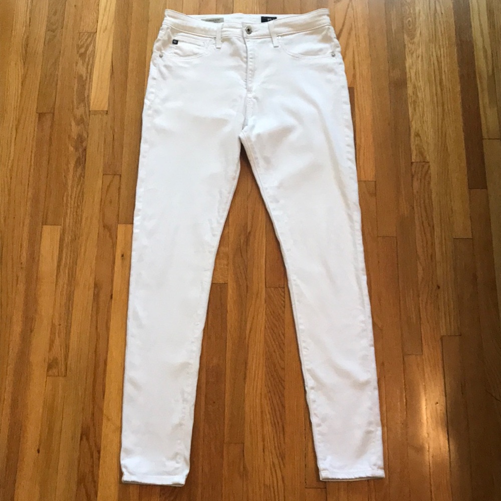 AG White Skinny Jeans